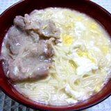 ♪卵の温っか素麺♪